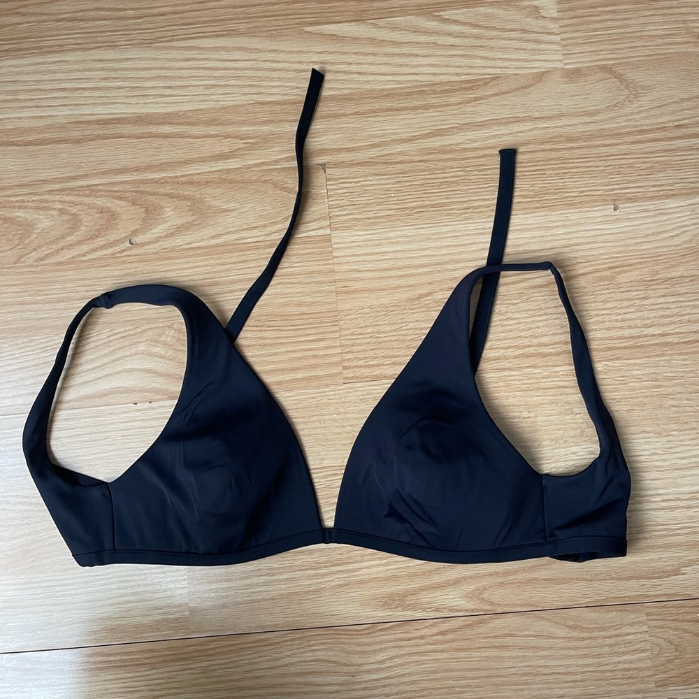 COS navy bikini top